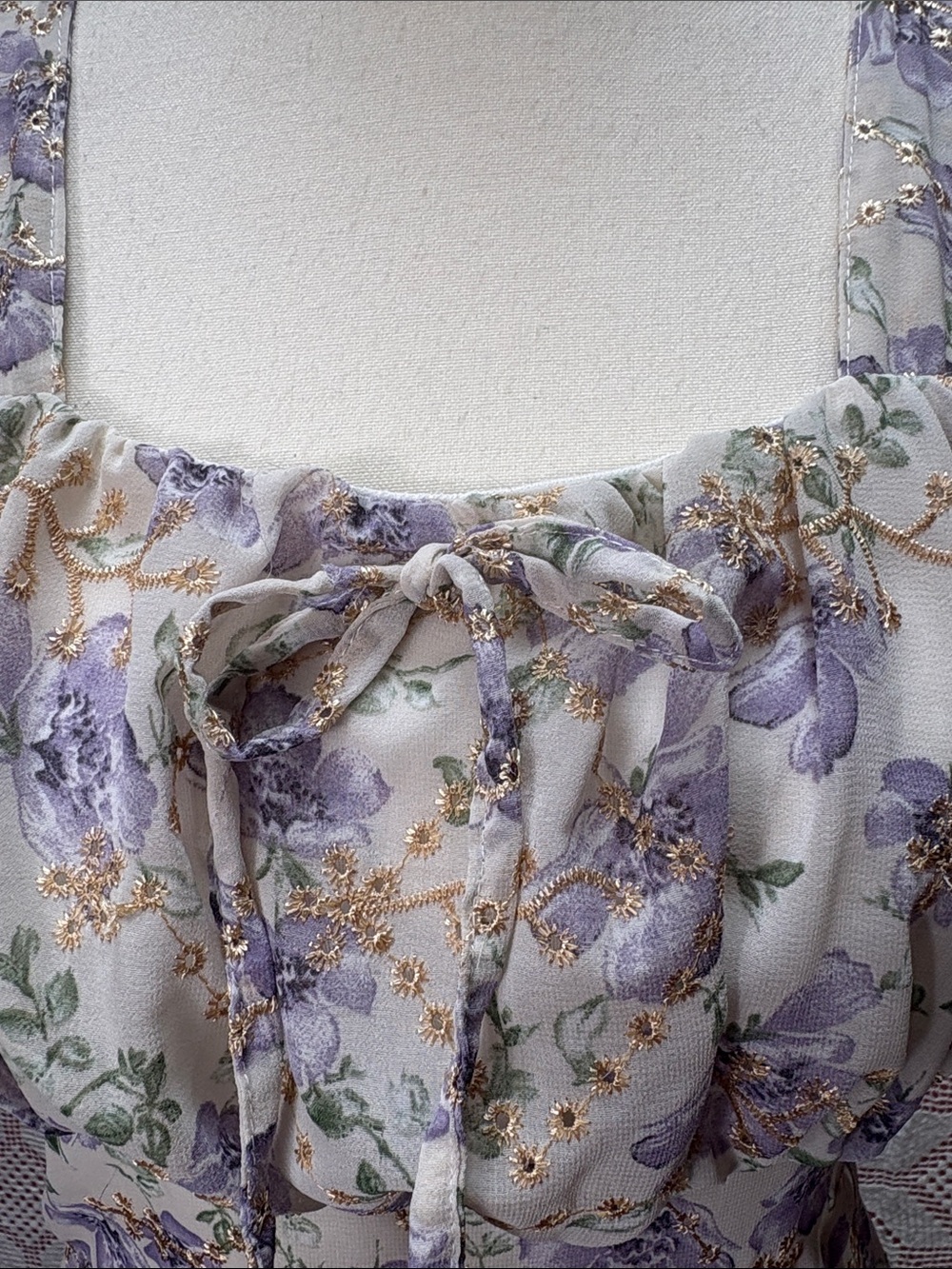 PHA-RIT Classic Closet Floral Embroidered Midi Dress - Picture 6 of 15